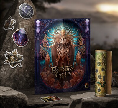 Baldurs Gate 3 III Deluxe Edition Larian Big Box For The Microsoft