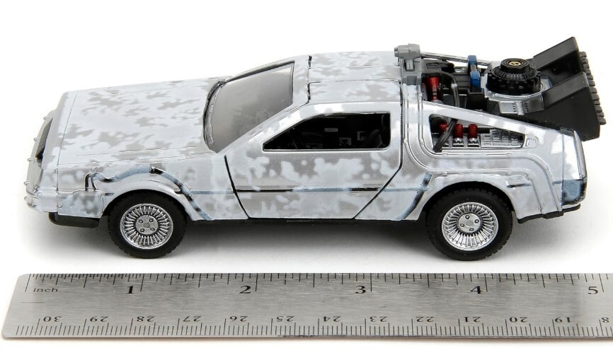 NEW Jada Toys 34785 Back to the Future TIME MACHINE FROST 1:32 Metal Diecast Car
