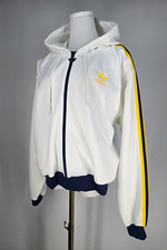 Vintage Adidas Track Suit Zip Large Jacket  Shorts Medium White 90s Hip Hop