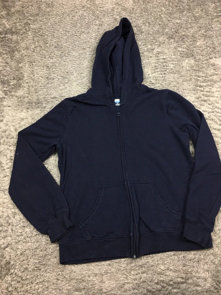 Chaqueta St Johns Bay Active para mujer talla mediana azul oscuro algodón SJB Foto 3 de 4