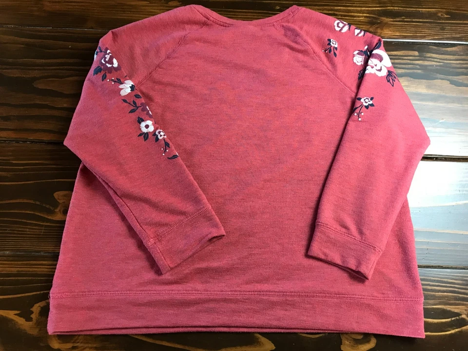 Style&co. Suéter, Mujer Talla XL, Salmón, Floral, Pullover, Manga Larga Foto 2 de 4