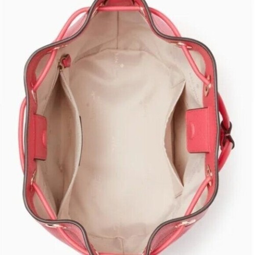 Kate Spade Rosie Canvas Large Bucket Bag Pink Peppercorn NWT! - Picture 5 of 11