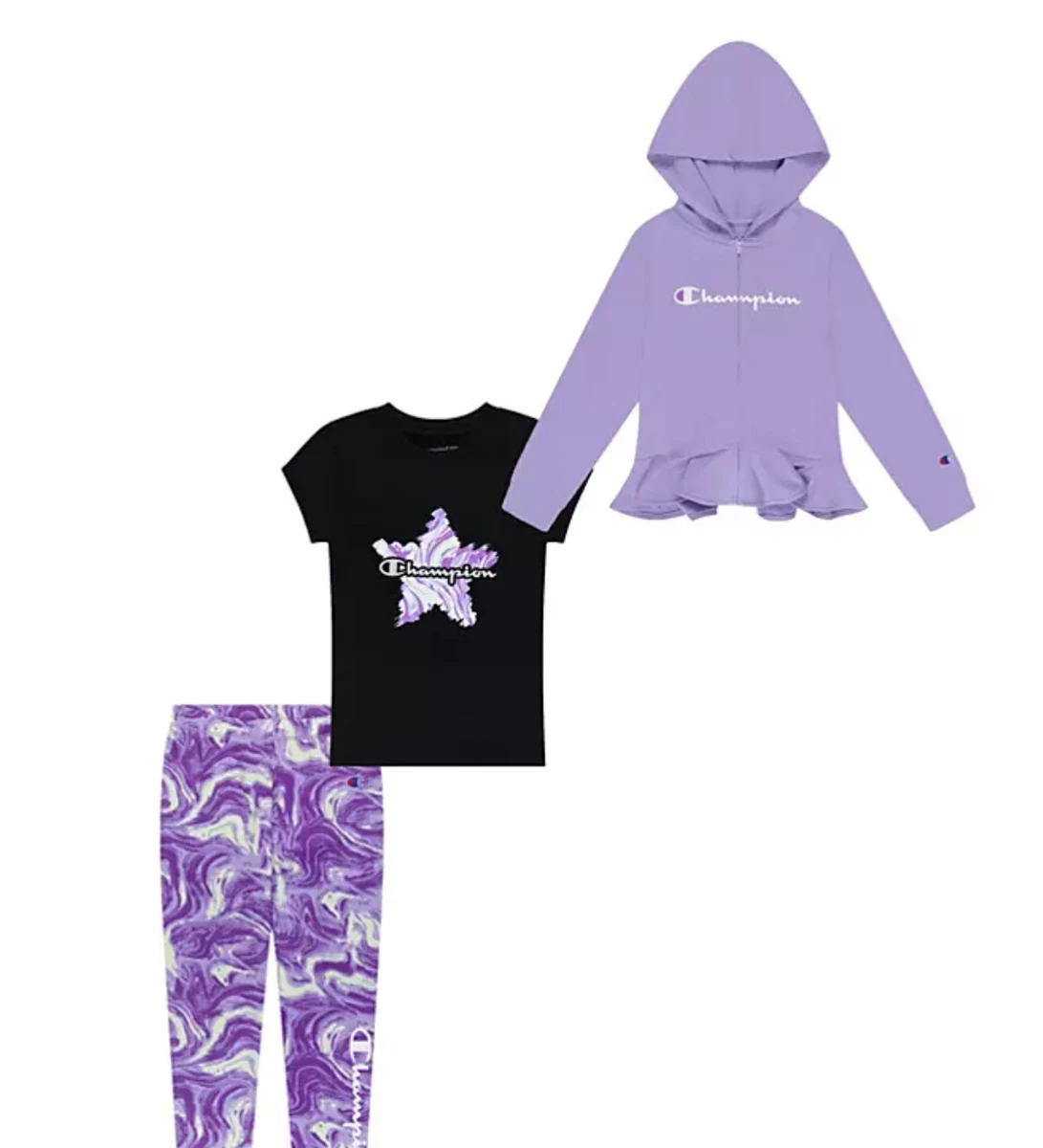Toddler champion hoodie set hotsell