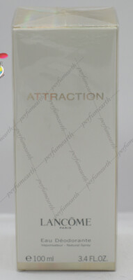 ATTRACTION BY LANCOME EAU DEODORANT SPRAY 3.4/3.3 OZ/100ML FOR WOMEN NEW IN BOX