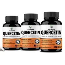 Quercetin 1000mg Capsules,Healthy Immune&Cardiovascular Function,30/60/120 Caps