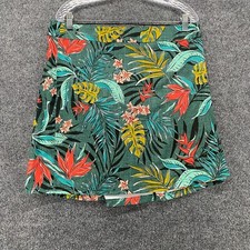 Rip Skirt Hawaii Wrap Womens L Green Tropical Floral Swim Cover Beach Vacation