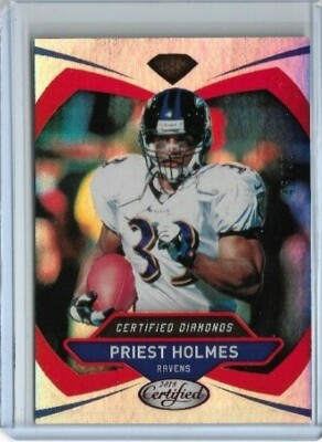 2018 Panini Certified Priest Holmes Certified Diamonds Red Parallel 46/99