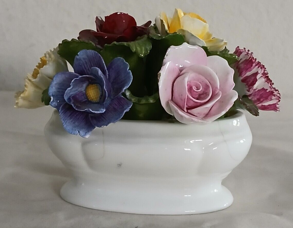 Aynsley England Fine Bone China Hand Modelled Hand Painted Flowers