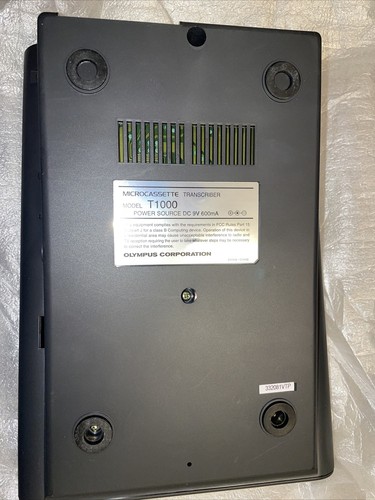 Olympus Pearlcorder T1000 Desktop Cassette Transcriber / Recorder - Bild 2 von 8