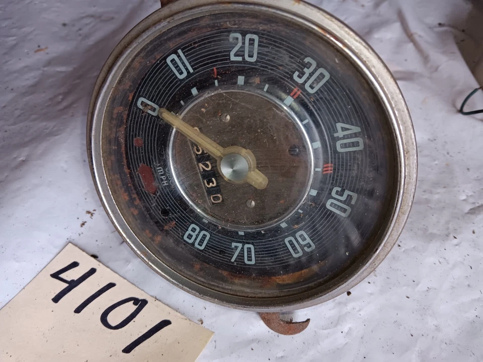 Velocímetro de aguja transparente 1958-1960 VW Volkswagen tipo 1 Beetle 80 mph 1957  Foto 2 de 4