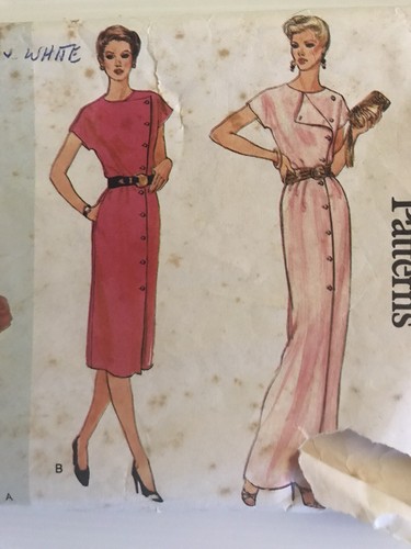 Vogue 7666 Vintage 80s Sewing Pattern Dress Size: 14 - Picture 3 of 12