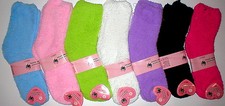 WHOLESALE LOT 30 FUZZY SOCKS WARM WOMENS JUNIORS GIFT COZY WINTER SOX