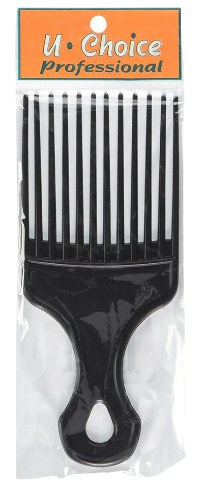 (3) Plástico Negro 7” Pulgadas Afro Levantamiento de Cabello Pik Pick Desenredar Peluca Peine Trenzado Foto 3 de 3