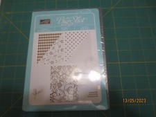 New NIP Sealed Stampin Up Sizzix Big Shot Texturz Plate Perfect Details