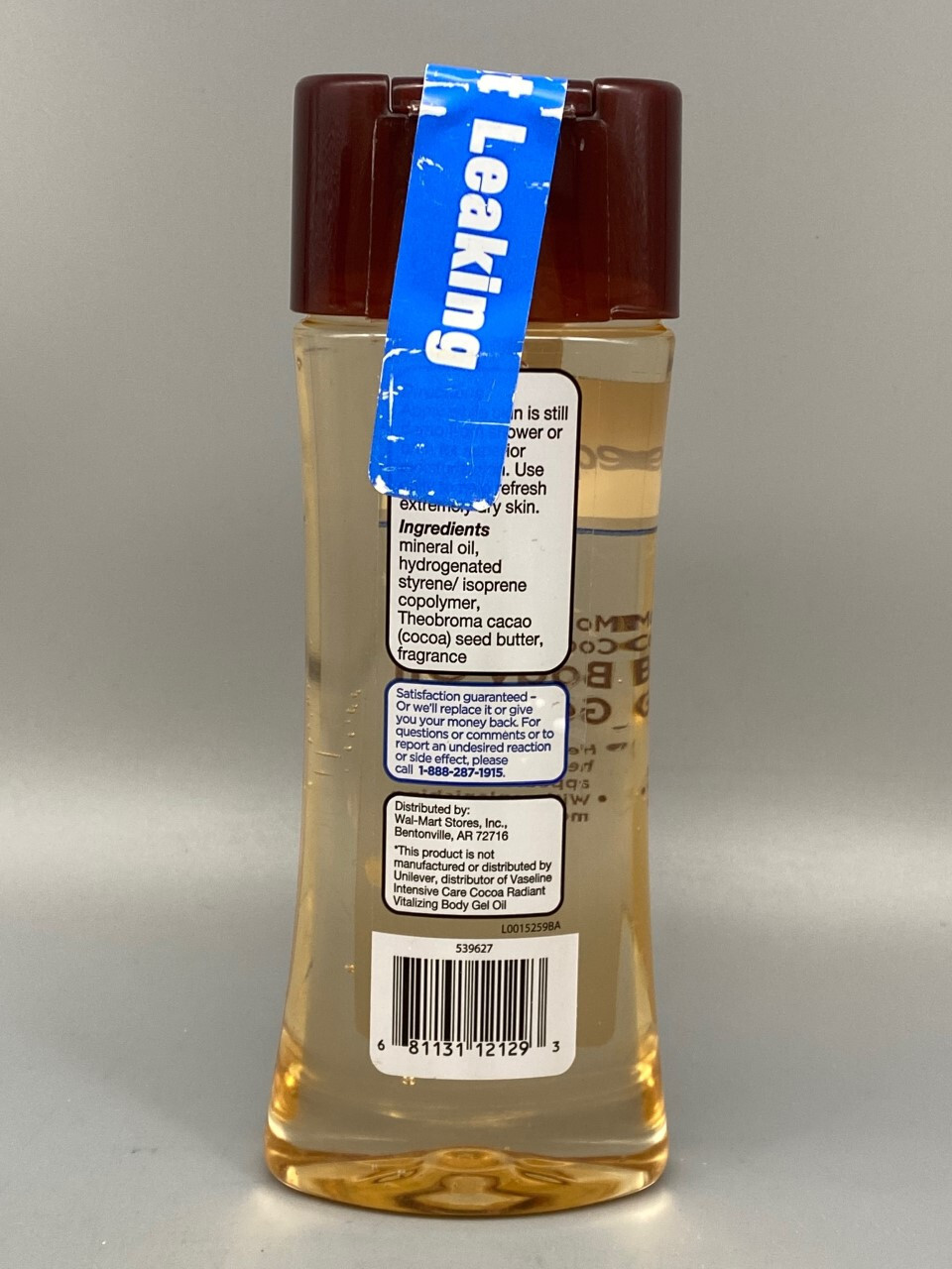 Equate Moisture Care Cocoa Divine Body Ge l Oil 6.8 oz x 2 PACK