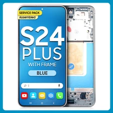 Samsung S24 Plus LCD with Touch + Frame Blue Service Pack (Assembled)