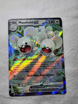Maushold ex 155/182 - Pokemon TCG Paradox Rift - Holo Double Rare