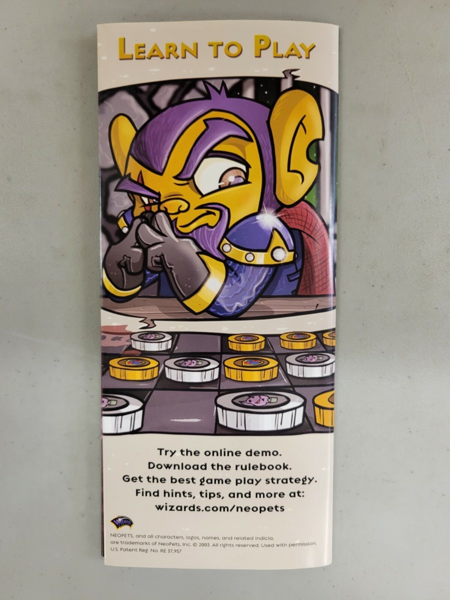 NEOPETS TCG ILLUSEN EARTH FAERIE RETAILER PROMO BROCHURE WOTC | eBay