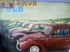 Vintage WV Beetle 3D Wall Art Metal Installation