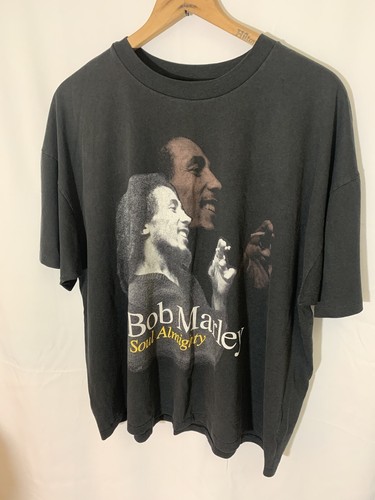 Rare Vintage Bob Marley 90s Album Promo T Shirt Mens Black XXL Jad Records Jah - Picture 2 of 8
