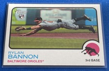 2022 Topps Heritage High Number Rylan Bannon Rookie Baltimore Orioles #580 RC