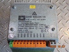 BLOCK DYB 400/24-16 TRANSFORMER INPUT: 3x 380/400/420V OUTPUT: 24V