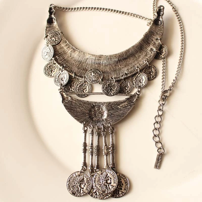 Nuevo collar de chuchería distintivo regalo vintage mujeres fiesta vacaciones joyería Foto 3 de 3