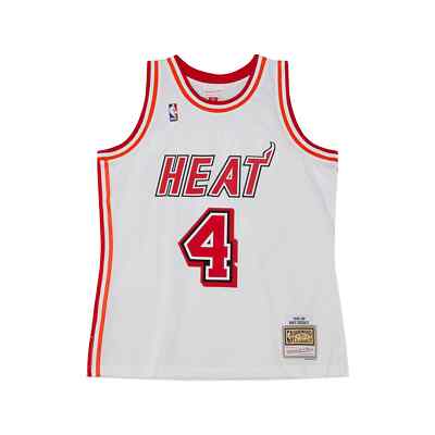 Miami Heat Rony Seikaly #4 Mitchell Ness White 1988/89 NBA