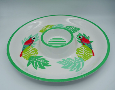 Martha Stewart Collection Melamine Chip Dip Bowl Parakeet