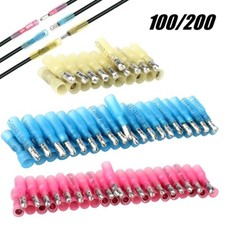 200X Heat Shrink Bullet Wire Connectors 22-10AWG Male Female Crimp Terminals US