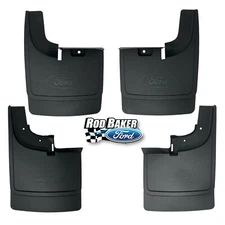17 thru 22 Ford Super Duty OEM Splash Guard Mud Flap Set for SRW with LIP MLDG