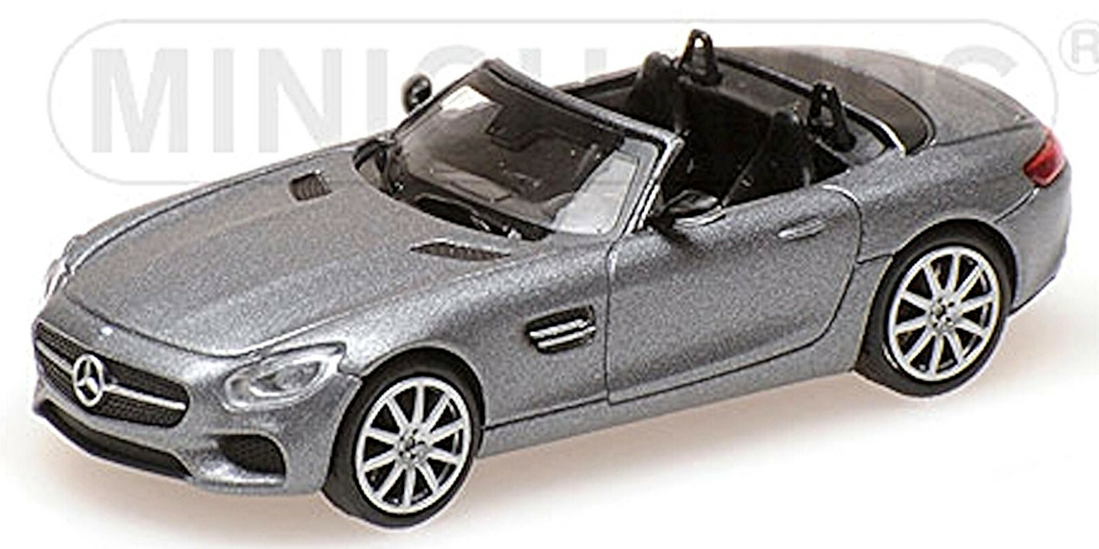Mercedes AMG GT S Roadster Matt Grau Grey Metallic 2015-17 1:87 Minichamps