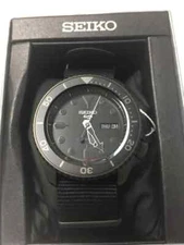 Seiko 5  Black  Kanji Wheel SBSA025 / SRPD79 +Worldwide Warranty US*4