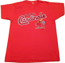 vtg 80s ST. LOUIS CARDINALS BUTTERY SOFT T-Shirt XS baseball mlb single stitch