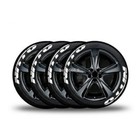 4Tires/ Permanent NITTO Tire Lettering Stickers 16"-22" Decal Letters 1.25 White