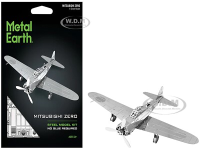 MITSUBISHI ZERO AIRCRAFT ''JAPAN NAVY'' STEEL MODEL KIT BY METAL EARTH MMS028