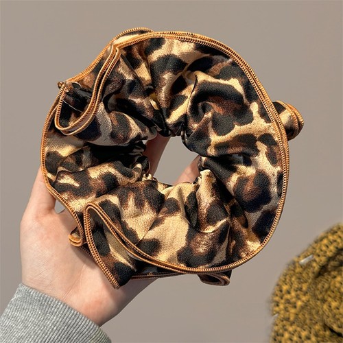 2Pcs Women Teen Girls Leopard Oversized Scrunchies Hair Accessories Elastic H... - Picture 6 of 7