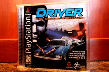 Driver PS1 PlayStation 1 + Reg Card Black Label - Complete "TESTED"
