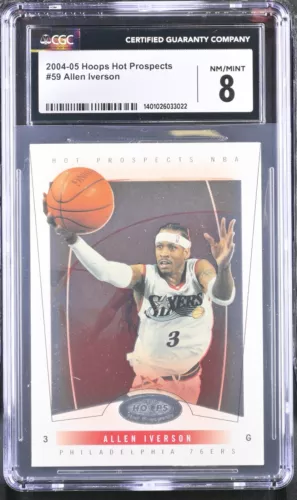 Allen Iverson #59 CGC 8 Hoops Hot Prospects 2004-05 Philadelpha 76ers NBA