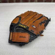 Wilson A500 Brown Leather 12.5  Baseball Glove Mitt Left Handed Throw LHT