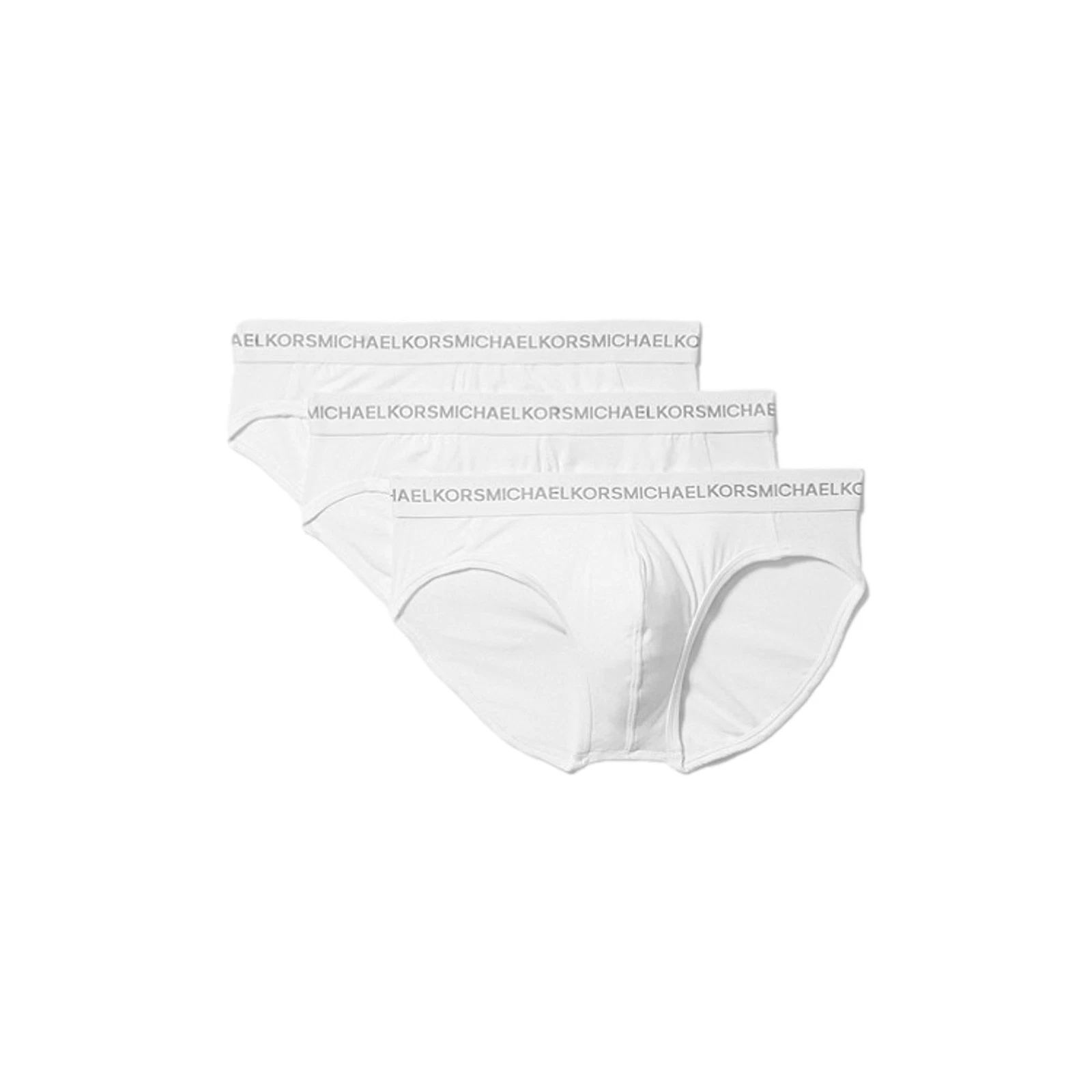 Pack de 3 brefs bikini logo Michael Kors Supreme Touch Basic   Blanc
