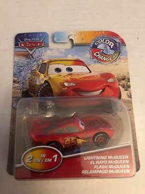 Disney Pixar Cars Color Changers 2 in 1 Toy (Red/Gold) - Lightning McQueen