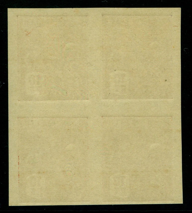 BRASIL 1931 AVIACIÓN 10r marrón Sc# 326 BLOQUE PERFORADO de 4 - sin marca de agua Foto 2 de 2