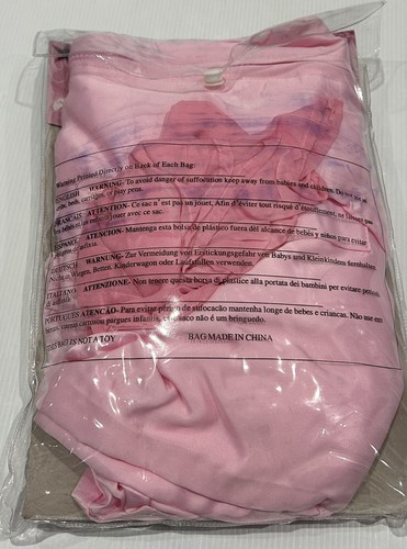 Size XL 50s Grease Pink Lady Ladies Satin Jacket Top Fancy Dress Up Costume VGC - Picture 8 of 8