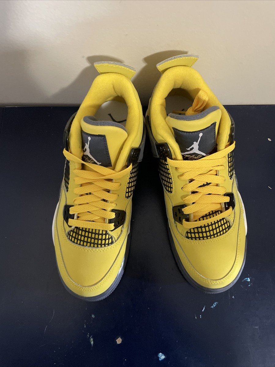 Size 4.5Y - Jordan 4 Retro GS Tour Yellow 2021 - 408452700 | eBay