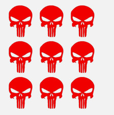 The Punisher Skull Vinyl Decals Laptop Phone Helmet Gun Mag Stickers Sets