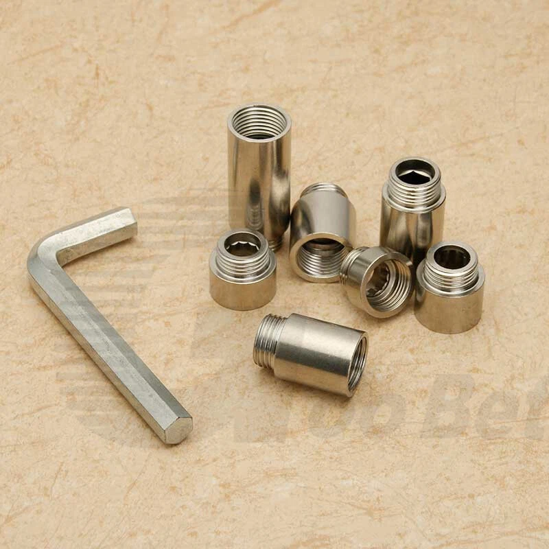 BSP 1/2" Stainless Steel Radiator Valve Tap Pipe Tube Extension Nipple Connector - Image 4 of 4