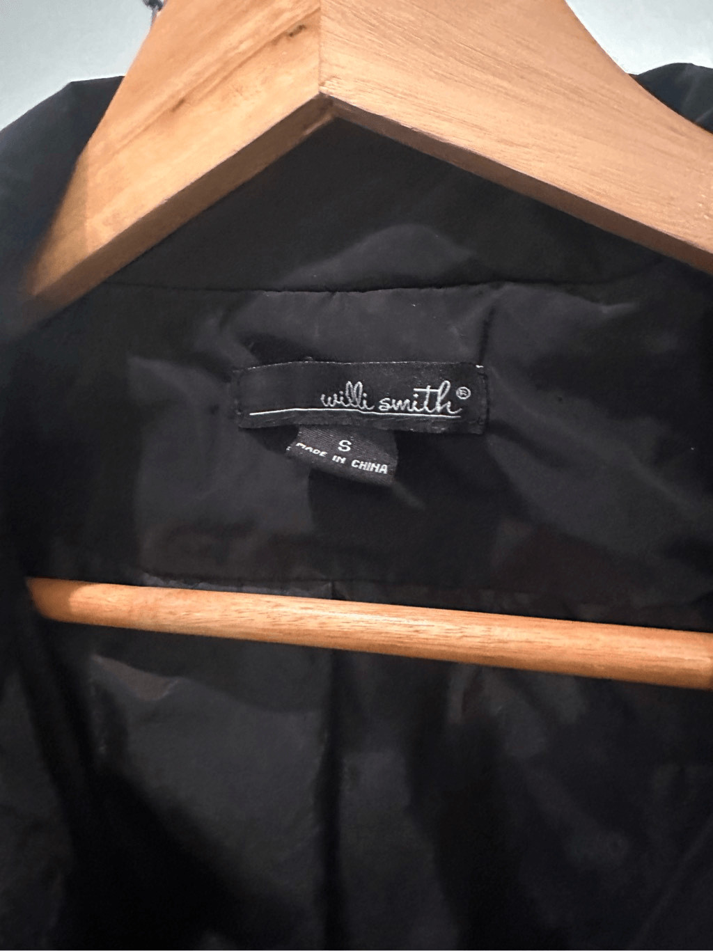 Willi Smith Button down/Zip Jacket Size Small Bla… - image 2