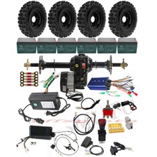 760mm-1020mm Rear Axle Kits 1000w 1500w Differential Motor Tires For Atv Tractor