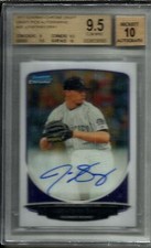 Jonathan Gray 2013 Bowman Chrome Autograph Rookie BGS 9.5 Gem Mint